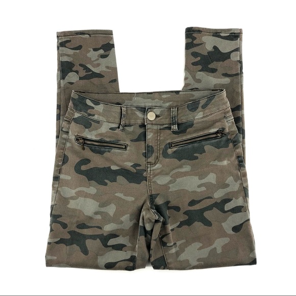 Camouflage Skinny Fit Pants, Size 28 - Picture 2 of 7